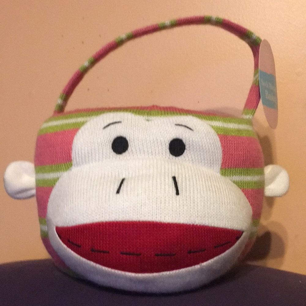 Sock Monkey Basket